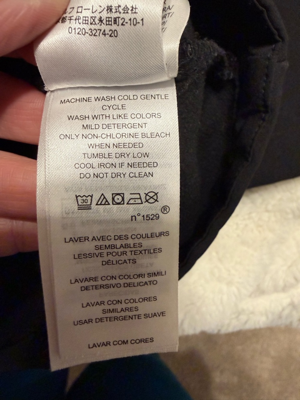 Ralph Lauren Black Hooded Jacket Water Resistant - Picture 6 of 6